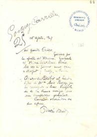 Carta de Rubén Darío a GÓMEZ-CARRILLO, Enrique | Biblioteca Virtual Miguel de Cervantes