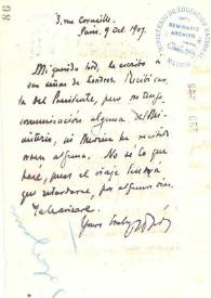 Carta de Rubén Darío a SOLÓRZANO | Biblioteca Virtual Miguel de Cervantes