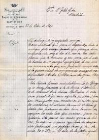 Carta de Perfecto Urra a Fidel Fita sobre una inscripción inédita de Santisteban del Puerto | Biblioteca Virtual Miguel de Cervantes