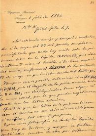 Carta de E. Morera a F. Fita con comentarios sobre las características de las letras de inscripciones publicadas por Villanueva, hace alusión a Bulas otorgadas por diferentes Papas a nobles de Tarragona / Real Academia de la Historia | Biblioteca Virtual Miguel de Cervantes