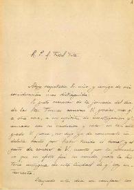 Carta de Ramón Santa María a Fidel Fita comunicando que enviará calcos de inscripciones de Alcalá; dos fotografías de los sepulcros de Cisneros y Carrillo e informa sobre futuras excavaciones en el Paredón del Milagro / Academia de la Historia; Archivo Arzobispal. Alcalá de Henares; Archivo Municipal Alcalá de Henares; Comisión de Monumentos. Granada | Biblioteca Virtual Miguel de Cervantes