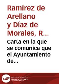 Carta en la que se comunica que el Ayuntamiento de Córdoba, en unión de los Ermitaños del Desierto de Belén, pretende derribar la puerta del Osario, por lo que solicita la intervención de la Real Academia de la Historia | Biblioteca Virtual Miguel de Cervantes