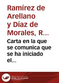 Carta en la que se comunica que se ha iniciado el derribo de la Puerta del Osario de Córdoba y que, en consecuencia, renuncia a su cargo de vocal de la Comisión de Monumentos | Biblioteca Virtual Miguel de Cervantes