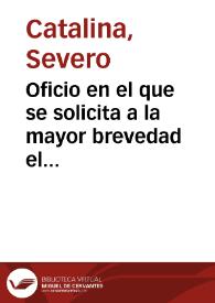 Oficio en el que se solicita a la mayor brevedad el informe sobre permitir a los particulares hacer excavaciones por su cuenta, así como las Bases de una Ley de Descubrimientos de Antigüedades | Biblioteca Virtual Miguel de Cervantes