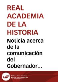 Noticia acerca de la comunicación del Gobernador Presidente de la Comisión de Monumentos de las Islas Baleares acerca de la conservación de los monumentos de la provincia, en 1874 | Biblioteca Virtual Miguel de Cervantes