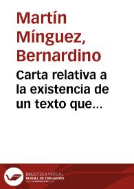 Carta relativa a la existencia de un texto que contiene los Decretos del Concilio Legionense celebrado en el reinado de Alfonso V del cual se ignoraba la verdadera fecha | Biblioteca Virtual Miguel de Cervantes