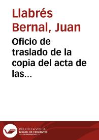 Oficio de traslado de la copia del acta de las sesiones extraordinaria y ordinaria de la Comisión de Monumentos de Baleares del día 11 de junio de 1931. | Biblioteca Virtual Miguel de Cervantes