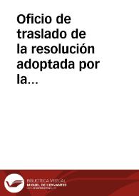 Oficio de traslado de la resolución adoptada por la Academia acerca de la conservación de las antigüedades halladas en Baena. | Biblioteca Virtual Miguel de Cervantes