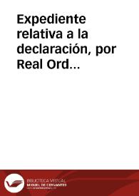 Expediente relativa a la declaración, por Real Orden de 10 de Octubre de 1881, del arco de Bib-Rambla como Monumento Nacional. | Biblioteca Virtual Miguel de Cervantes