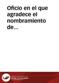 Oficio en el que agradece el nombramiento de Correspondiente e informa que ha visto la jarra de bronce que contenía el tesoro de monedas visigodas de Reus y concluye que no es interesante ni para dibujarlo. | Biblioteca Virtual Miguel de Cervantes