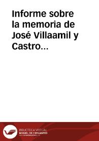 Informe sobre la memoria de José Villaamil y Castro acerca del  báculo y calzado episcopal de Mondoñedo. | Biblioteca Virtual Miguel de Cervantes