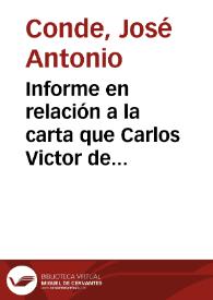 Informe en relación a la carta que Carlos Victor de Hautefort remite a la Academia pidiendo información sobre las antigüedades de Zaragoza y sobre las obras de Plinio el Viejo. Se considera conveniente nombrarlo Académico Correspondiente por el mérito de su disertación sobre la antigua ciudad de Cantabria. | Biblioteca Virtual Miguel de Cervantes