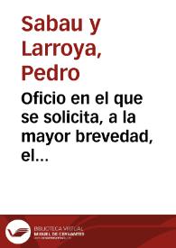 Oficio en el que se solicita, a la mayor brevedad, el correspondiente informe que el Director General de Instrucción Pública reclama sobre el antiguo Convento de San Marcos de León | Biblioteca Virtual Miguel de Cervantes