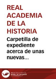 Carpetilla de expediente acerca de unas nuevas inscripciones romanas de Lugo estudiadas por Villaamil y Castro | Biblioteca Virtual Miguel de Cervantes