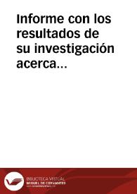 Informe con los resultados de su investigación acerca de la localización de Munda, fuentes consultadas, opinión de algunos estudiosos, diario de su viajes y disertación sobre el recorrido de las tropas de César y Pompeyo | Biblioteca Virtual Miguel de Cervantes