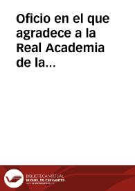 Oficio en el que agradece a la Real Academia de la Historia su interés por los descubrimientos en el Faro de Torrox, de los que también ha dado cuenta al Ministro de  Fomento. | Biblioteca Virtual Miguel de Cervantes