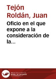 Oficio en el que expone a la consideración de la Academia ciertos razonamientos que fijan Fuengirola como el primer punto donde desembarcaron los fenicios en nuestra Península y del origen del nombre de España. | Biblioteca Virtual Miguel de Cervantes