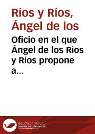 Oficio en el que Ángel de los Rios y Rios propone a Eduardo de la Pedraja y Fernández Samaniego como Correspondiente de la Real Academia de la Historia en Santander a causa de sus méritos, como el trabajo llevado a cabo para recuperar el sello concejil de San Vicente de la Barquera. También se menciona el envío del calco de ese sello. | Biblioteca Virtual Miguel de Cervantes