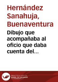 Dibujo que acompañaba al oficio que daba cuenta del descubrimiento de cuatro inscripiones en las obras de una casa cerca del foro de Tarragona. | Biblioteca Virtual Miguel de Cervantes