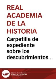 Carpetilla de expediente sobre los descubrimientos arqueológicos en las obras de cimentación de la nueva fábrica de tabacos de Tarragona. | Biblioteca Virtual Miguel de Cervantes