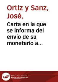 Carta en la que se informa del envío de su monetario a través de un sobrino que va a estudiar pintura a Madrid. La colección tiene monedas celtibéricas, del alto y bajo imperio, árabes y modernas, aunque no todas están clasificadas. | Biblioteca Virtual Miguel de Cervantes