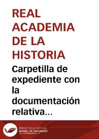 Carpetilla de expediente con la documentación relativa a la donación de dos monedas rusas de moderna acuñación. | Biblioteca Virtual Miguel de Cervantes