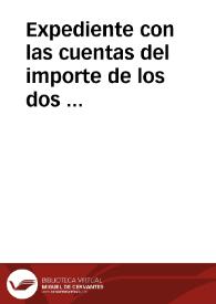 Expediente con las cuentas del importe de los dos monetarios de la Real Academia de la Historia. En el mismo documento se consigna que el P. Panel, en época del académico Sebastián del Castillo, encargó dichos monerarios que rechazó después de hechos. Posteriormente, la Academia los compró al ebanista que los hizo. | Biblioteca Virtual Miguel de Cervantes