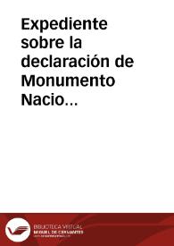 Expediente sobre la declaración de Monumento Nacional de la iglesia de Sancti Spiritus de Salamanca por Real Orden del 10 de Junio de 1888. | Biblioteca Virtual Miguel de Cervantes