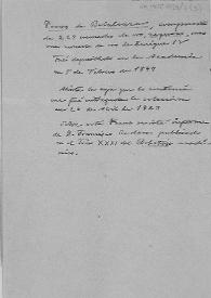 Nota sobre el tesoro de Belalcázar, compuesto de 227 fracciones de dinar y una moneda de oro de Enrique IV. Depositado en la Real Academia de la Historia el 5 de febrero de 1897, se le entregó el 20 de abril de 1923 y había sido publicado por Codera en el tomo XXXI del Boletín de la Academia. | Biblioteca Virtual Miguel de Cervantes