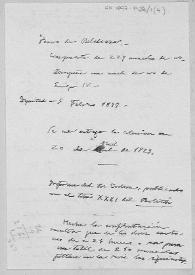 Nota sobre el tesoro de Belalcázar, compuesto de 227 fracciones de dinar y una moneda de oro de Enrique IV. Depositado en la Real Academia de la Historia el 5 de febrero de 1897, se le entregó el 20 de abril de 1923 y había sido publicado por Codera en el tomo XXXI del Boletín de la Academia. | Biblioteca Virtual Miguel de Cervantes