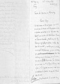 Borrador de la carta en la que se solicita que el Departamento de Grabado de la Casa de la Moneda cumpla la Real Orden de 1833, por la cual un ejemplar de todas las monedas o medallas acuñadas por dicho departamento deben donarse a la Biblioteca Nacional, a la Junta de Aranceles y a la Real Academia de la Historia. | Biblioteca Virtual Miguel de Cervantes