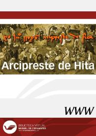 Juan Ruiz, Arcipreste de Hita / Miguel Ángel Pérez Priego, director | Biblioteca Virtual Miguel de Cervantes