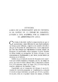 Informe acerca de la modificación que se proyecta en el escudo de la ciudad de Zaragoza, enviado a esta Academia por la Dirección  de Administración Local / Eduardo Ibarra y Rodríguez | Biblioteca Virtual Miguel de Cervantes