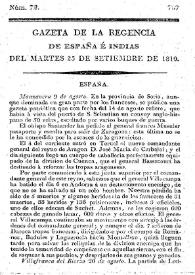 Gaceta de la Regencia de España e Indias. Año 1810. Núm. 72, 25 de septiembre de 1810 | Biblioteca Virtual Miguel de Cervantes