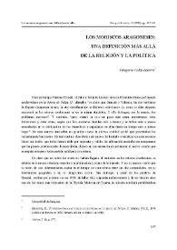 Los moriscos aragoneses : una definición más allá de la religión y la política / Gregorio Colás Latorre | Biblioteca Virtual Miguel de Cervantes