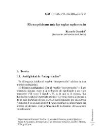 El escepticismo ante las reglas replanteado / Riccardo Guastini; traducción de Federico José Arena | Biblioteca Virtual Miguel de Cervantes