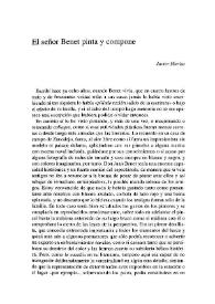 El señor Benet pinta y compone / Javier Marías | Biblioteca Virtual Miguel de Cervantes