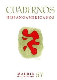 Cuadernos Hispanoamericanos. Núm. 57, septiembre 1954 | Biblioteca Virtual Miguel de Cervantes