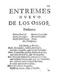 Entremes nuevo de los ossos | Biblioteca Virtual Miguel de Cervantes