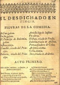 El desdichado en fingir / Juan Ruiz de Alarcón y Mendoza | Biblioteca Virtual Miguel de Cervantes