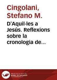 D'Aquil·les a Jesús. Reflexions sobre la cronologia de les obres de Joan Roís de Corella / Stefano M. Cingolani | Biblioteca Virtual Miguel de Cervantes