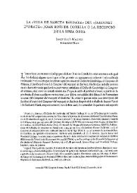 La "Vida de Sancta Bàrbara" del "Jardinet d’orats": Joan Roís de Corella o la recepció de la seua obra / Josep Lluís Martos | Biblioteca Virtual Miguel de Cervantes