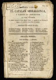 Comedia famosa, El catalán Serrallonga y vandos de Barcelona / de tres ingenios; la primera jornada de don Antonio Coello, la segunda de don Francisco de Rojas y la tercera de Luis Vélez de Guevara | Biblioteca Virtual Miguel de Cervantes