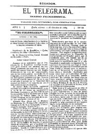 El Telegrama : diario progresista. Año I, núm. 68, viernes 11 de octubre de 1889 | Biblioteca Virtual Miguel de Cervantes