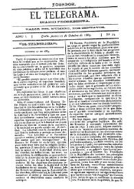 El Telegrama : diario progresista. Año I, núm. 73, jueves 17 de octubre de 1889 | Biblioteca Virtual Miguel de Cervantes