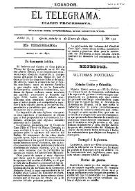 El Telegrama : diario progresista. Año II, núm. 132, sábado 11 de enero de 1890 | Biblioteca Virtual Miguel de Cervantes