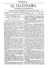 El Telegrama : diario progresista. Año II, núm. 159, martes 18 de febrero de 1890 | Biblioteca Virtual Miguel de Cervantes