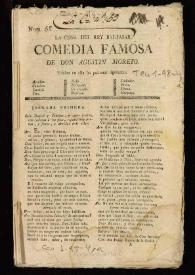 La cena del rey Baltasar. Comedia famosa / De don Agustin Moreto | Biblioteca Virtual Miguel de Cervantes