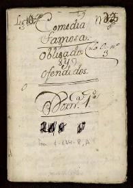 Comedia famosa. Obligados y ofendidos / [Francisco de Rojas] | Biblioteca Virtual Miguel de Cervantes