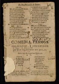 Comedia famosa. Obligados y ofendidos / [Francisco de Rojas] | Biblioteca Virtual Miguel de Cervantes